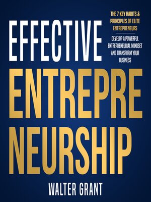 cover image of Effective Entrepreneurship